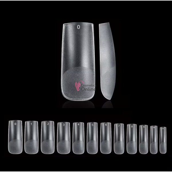 Tipsuri 240 bucati Mate Dizolvabile Transparente Cod TPS102FF Balerina medii